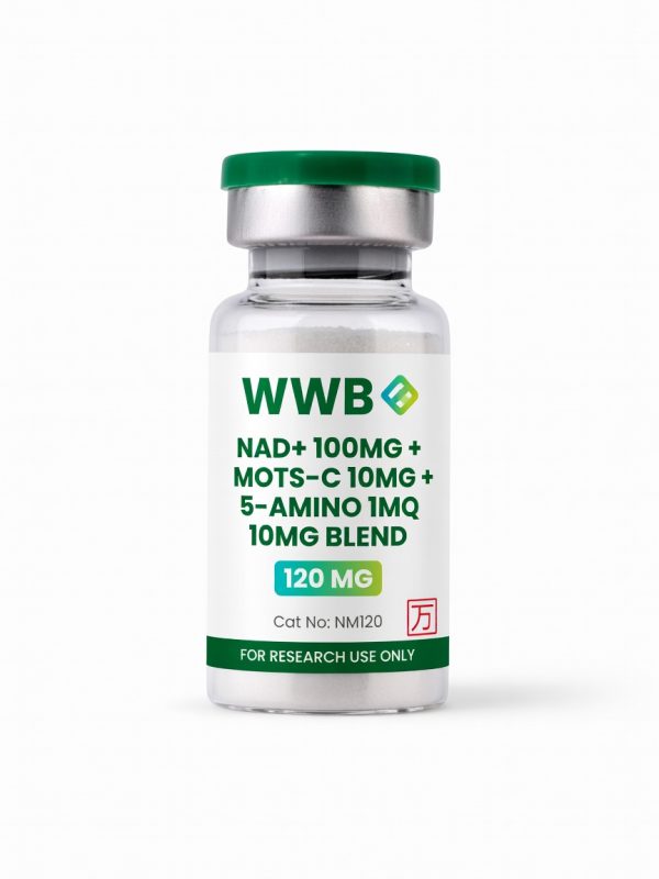 NAD+ 100mg + Mots-C 10mg + 5-Amino 1MQ 10mg Blend